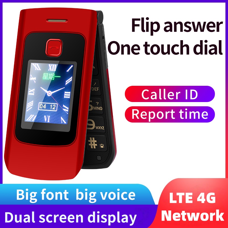 Tft Display 2.4 - Teléfono móvil plegable YEEMI K21+ LTE