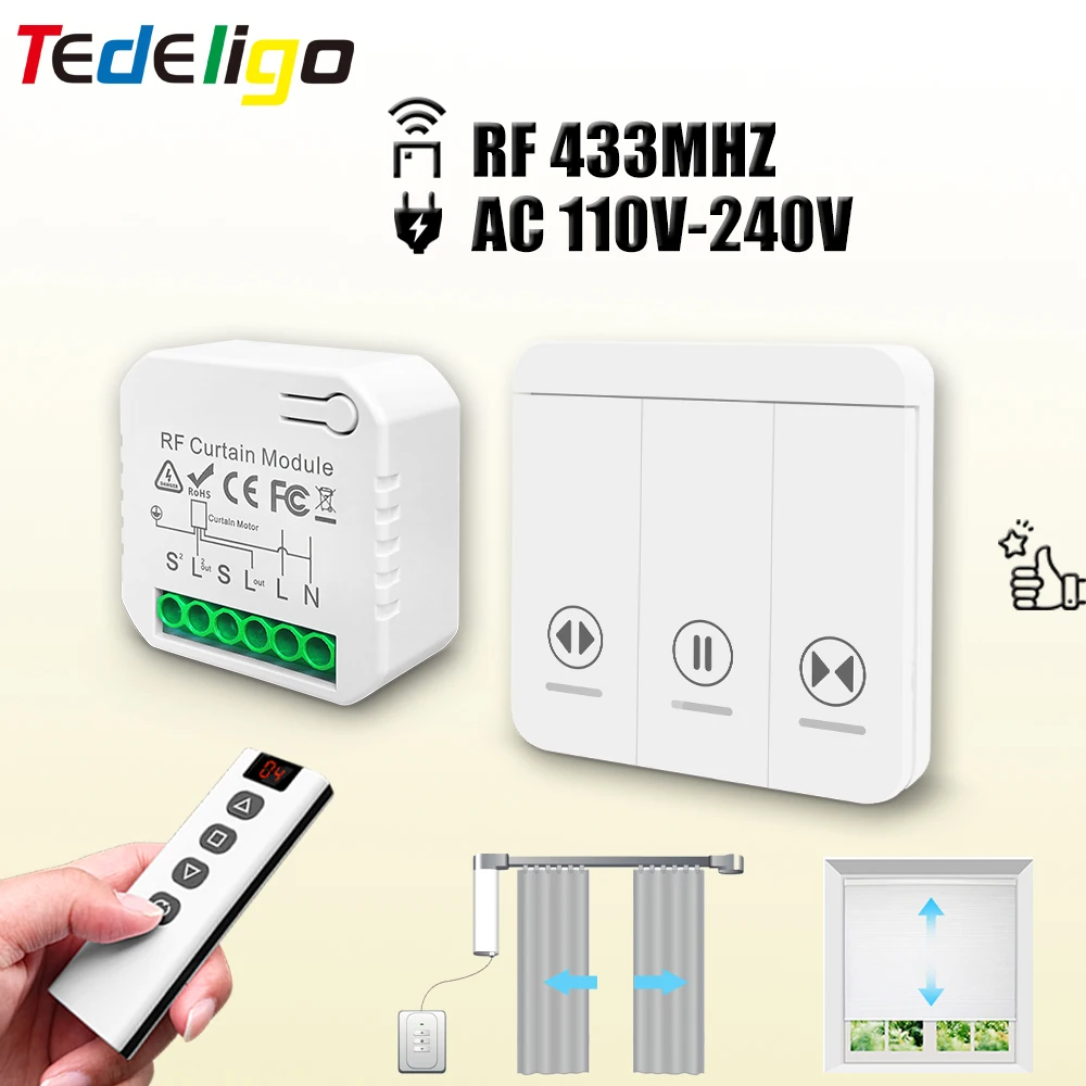 Ir Remote Module - Módulo de interruptor de cortina RF