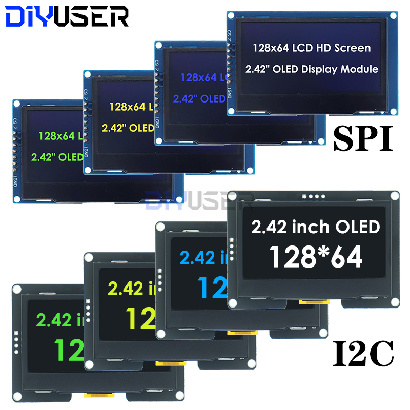 Oled Display 0.96 - DIYUSER Módulo de Pantalla OLED LCD