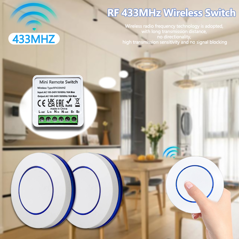 Ir Remote Module - Interruptor de Luz Inalámbrico de 433