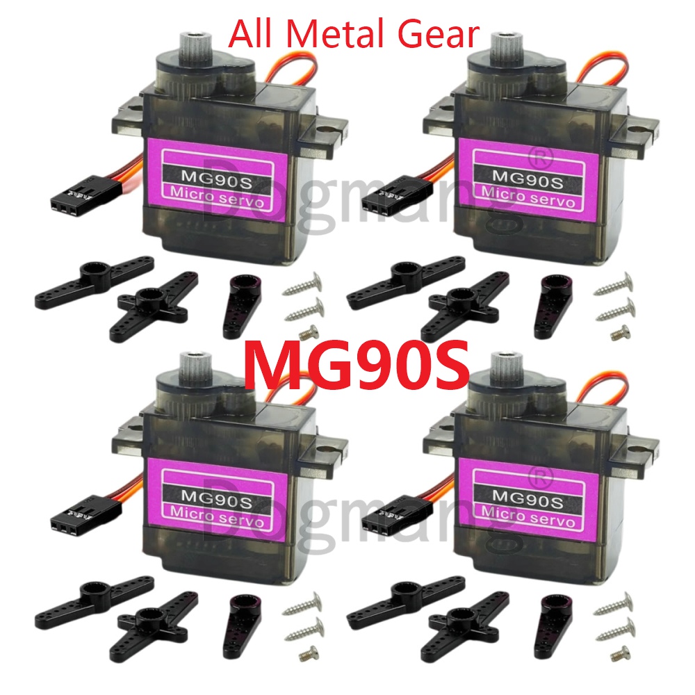 Servo Sg90 - Servo MG90S, 1/2/4/10/20/50 Uds., engranaje totalmente
