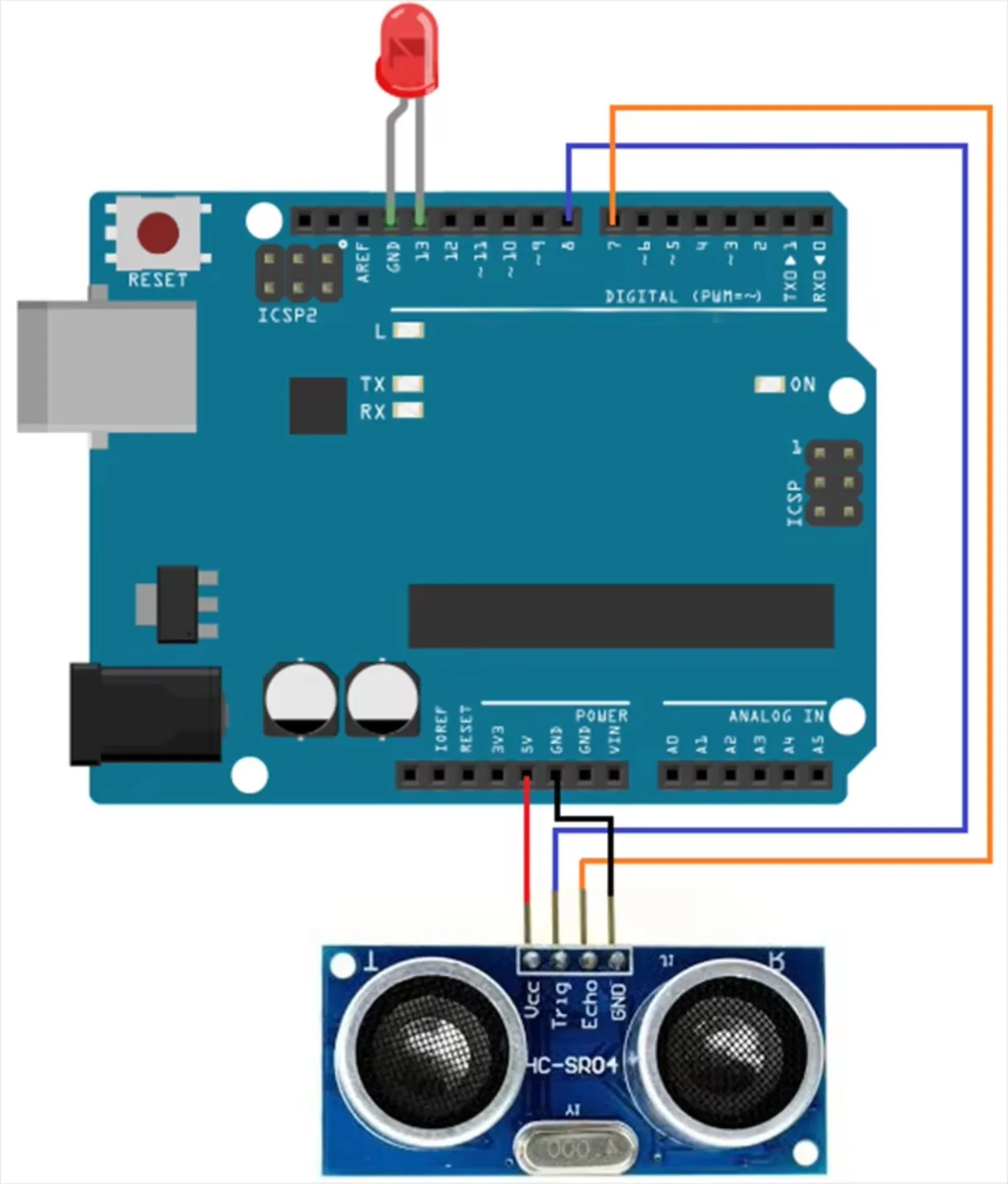 Ultrasonic Sensor Hc-Sr04 - Kit de sensor ultrasónico HC-SR04 y