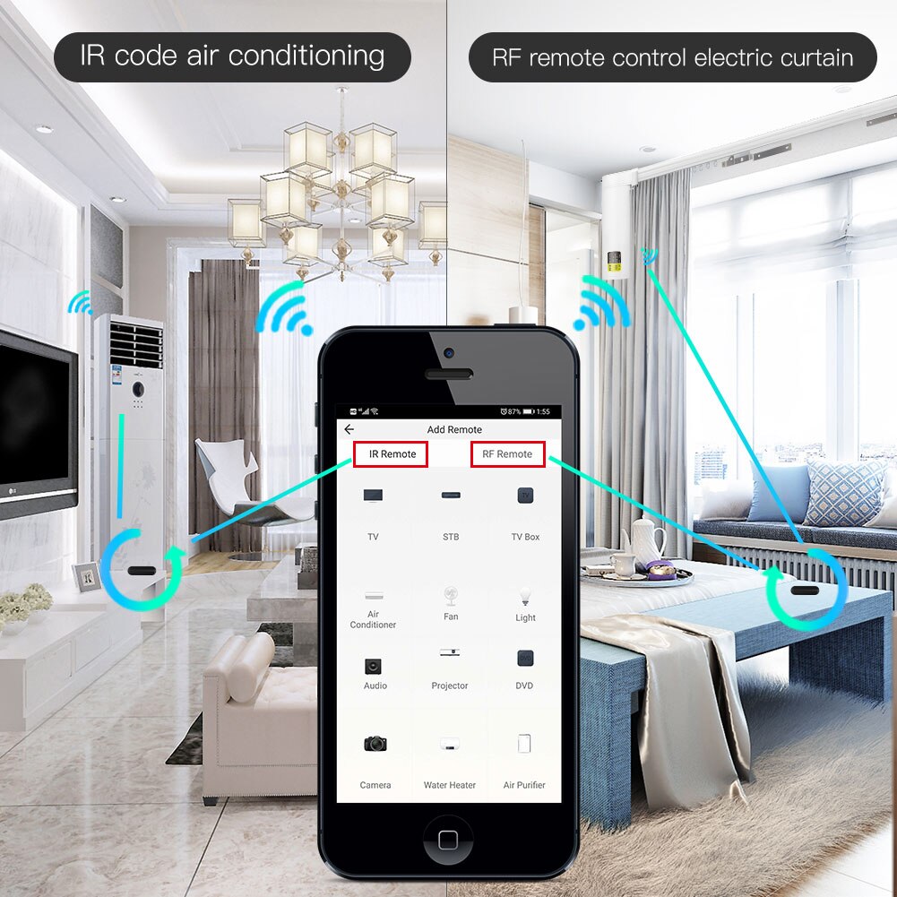 MOES Tuya WiFi IR RF remoto pa - Ir Remote Module reseña y precio