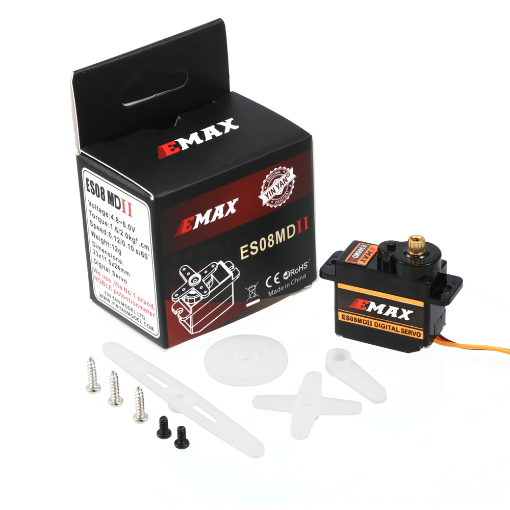 2/4/10 piezas EMAX ES08MD II S - Servo Sg90 reseña y precio