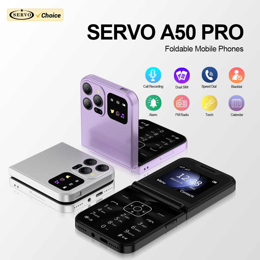 SERVO A50 PRO Flip teléfono mó - Tft Display 2.4 reseña y precio