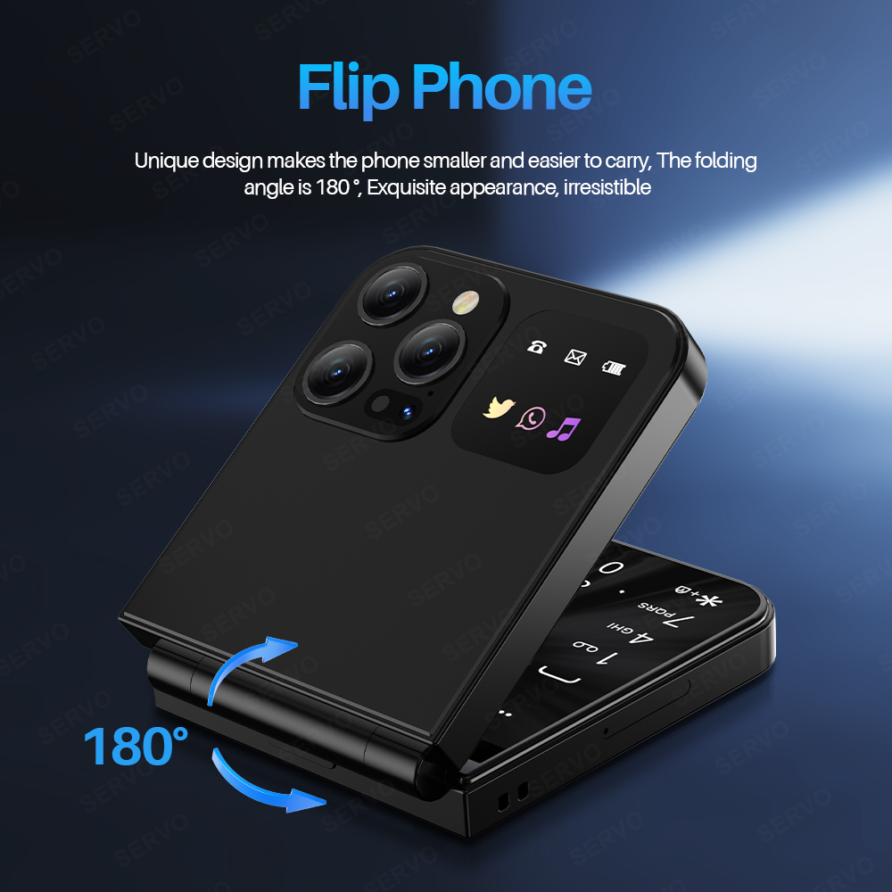 SERVO A50 PRO Flip teléfono mó - Tft Display 2.4 reseña y precio