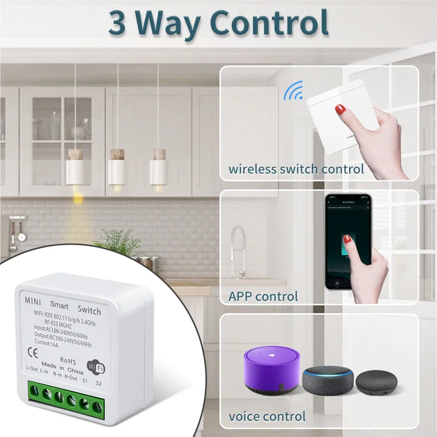 Wifi RF 433MHz interruptor int - Ir Remote Module reseña y precio