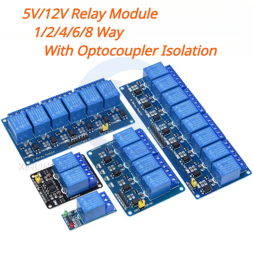Módulo de relé de 5/12V, 1/2/4 - Relay Module 1 Channel reseña y precio