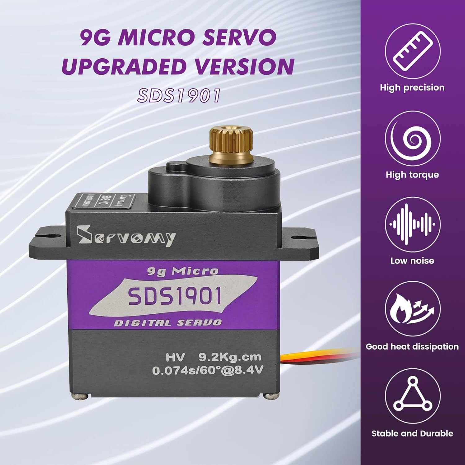SERVOMY-SDS1901 Digital 9G Mic - Servo Sg90 reseña y precio