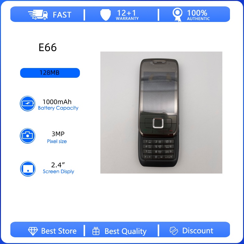 Teléfono móvil E66 3G WIFI GSM - Tft Display 2.4 reseña y precio
